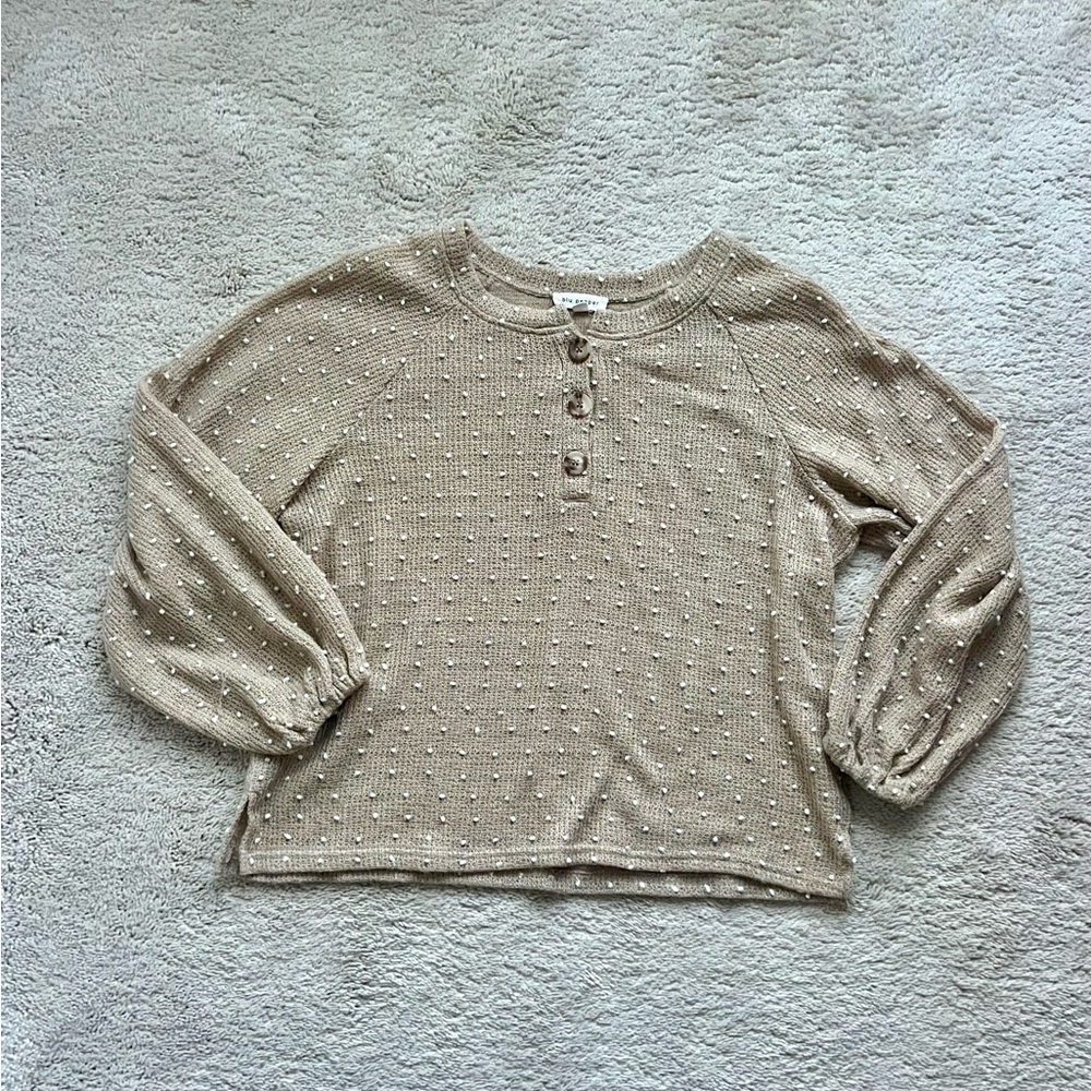 Blu Pepper henley style top